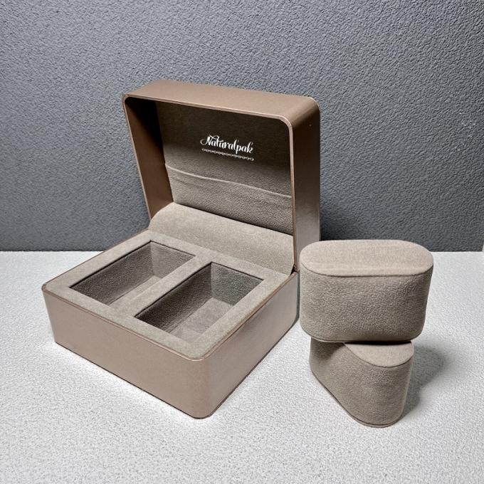 Caja de empaquetado de Logo High Quality Luxury Pearl del Sigle del reloj del papel de papel de encargo del regalo