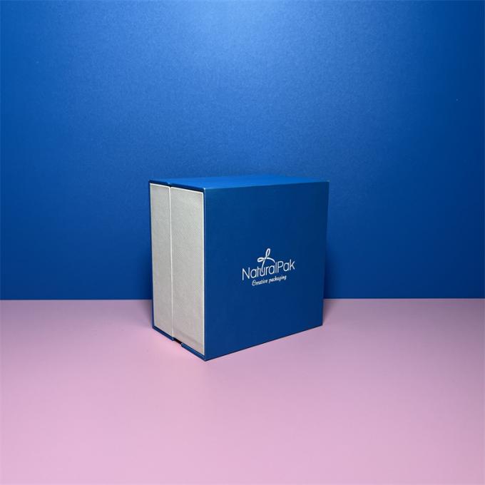 Caja de empaquetado Ring Earring Pendant Necklace del reloj de encargo directo de Logo Blue Color Luxury Plastic de la fábrica