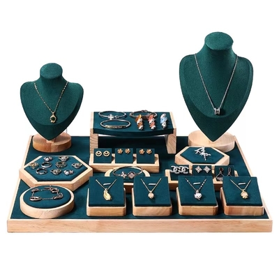 Sistema de exhibición de madera de lujo de la joyería