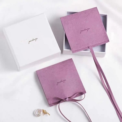 Bolsa de empaquetado de la joyería de la microfibra del color de Morandi para el regalo
