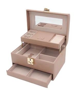 Casos de encargo de Logo Lotus Root Pink Color Jewelry para las mujeres