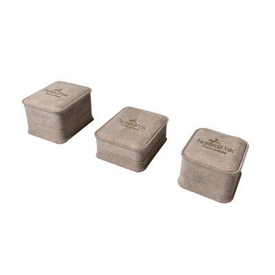 Cajas de empaquetado de la joyería de lujo de las muchachas de las mujeres alrededor del pequeño joyero de la esquina del borde convexo