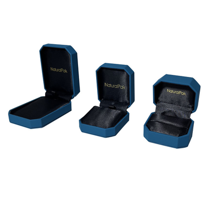 Caja de regalo de gama alta octagonal de empaquetado del ante de las cajas de la joyería de lujo de SMATA FSC