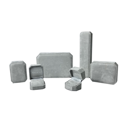 Empaquetado de encargo de empaquetado de la joyería del terciopelo de las cajas de la joyería de lujo octagonal creativa