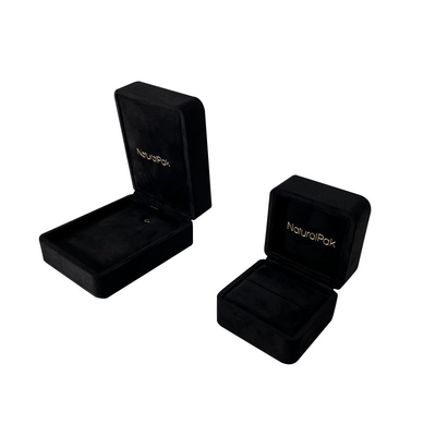 Caja de joyería personalizada cajas de empaquetado de la joyería de lujo de la cubierta para los pendientes