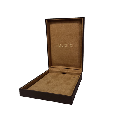 Fabrica el joyero de encargo del papel de suave al tacto para el regalo del collar de Ring Earring Pendant Bangle Bracelet