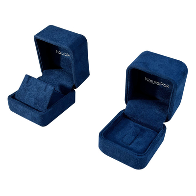 Ante de gama alta alrededor de la caja de empaquetado con bisagras de la esquina de la joyería para el regalo del reloj de la joyería del collar de la pulsera del brazalete del pendiente del anillo