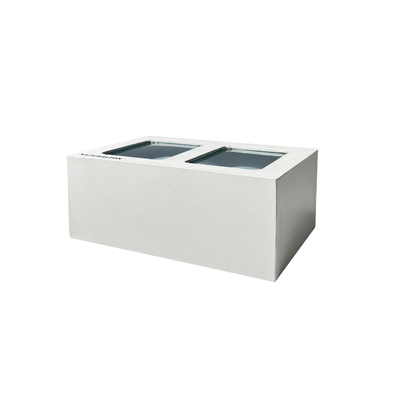 Guata de seda de empaquetado del regalo de la caja de reloj de la PU dentro de la caja de reloj superficial de cuero con la almohada