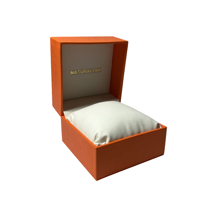 Joyero de empaquetado de cuero de encargo de la caja de la PU para los relojes y los collares