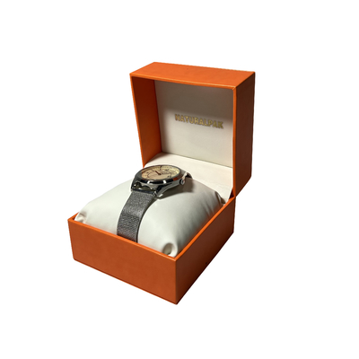 Joyero de empaquetado de cuero de encargo de la caja de la PU para los relojes y los collares