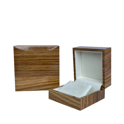 Fabrica el joyero de papel de madera de encargo para el regalo del collar de Ring Earring Pendant Bangle Bracelet