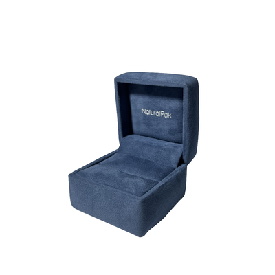 Pale Blue Luxury Jewelry Packaging encajona la caja de regalo decorativa del pendiente de la pulsera del collar