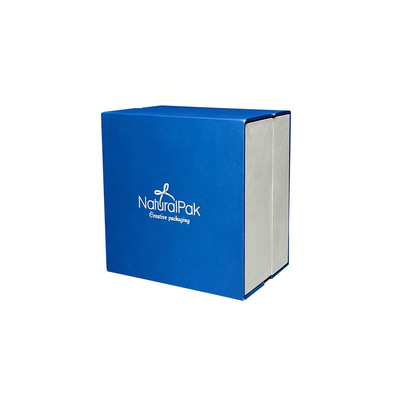 Joyero de empaquetado de la caja de Sapphire Blue Plastic Luxury Watch para los collares y los pendientes