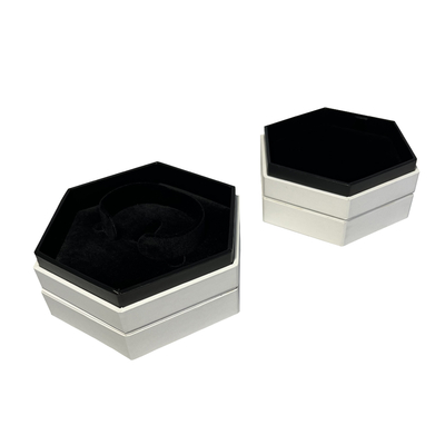 La joyería de dos piezas de lujo de encargo de la venta al por mayor de la caja de regalo del Libro Blanco fijó la tapa de empaquetado de la caja y la caja baja