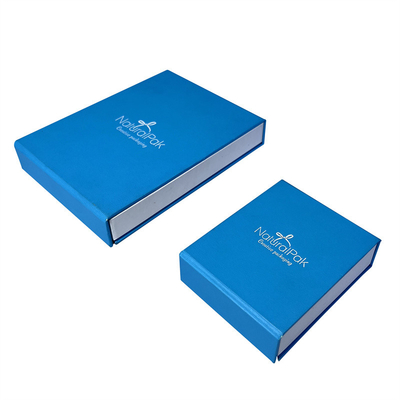 Cajas decorativas del color de tacto de la cartulina doble del papel con el cierre magnético