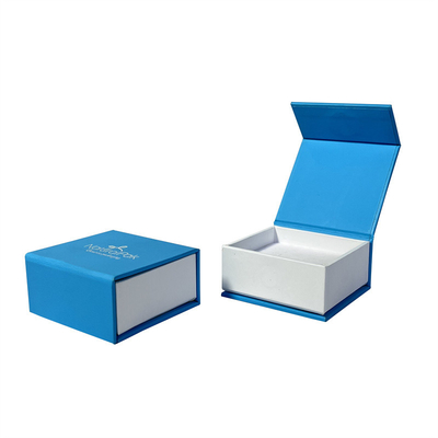 Cajas decorativas del color de tacto de la cartulina doble del papel con el cierre magnético