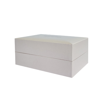 Caja de regalo dura parcial plástica de empaquetado de las cajas del reloj doble de la ranura para el amante