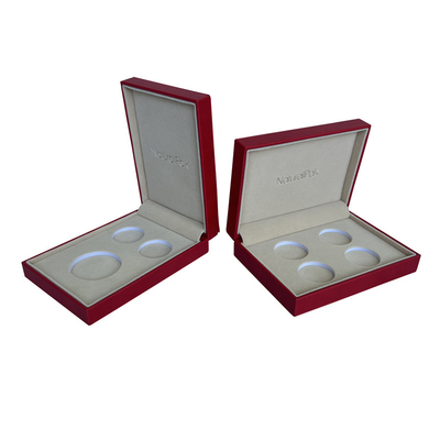 Caja de moneda roja de cartón del cuadrado de la caja del estilo de dos piezas del vintage con interno poner crema