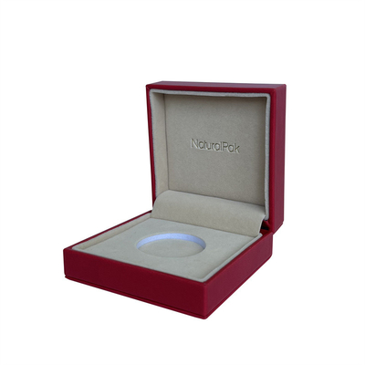 Caja de moneda roja de cartón del cuadrado de la caja del estilo de dos piezas del vintage con interno poner crema