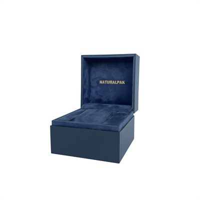 cajas de empaquetado del reloj cuadrado de la cubierta de 92*92*75m m con la almohada