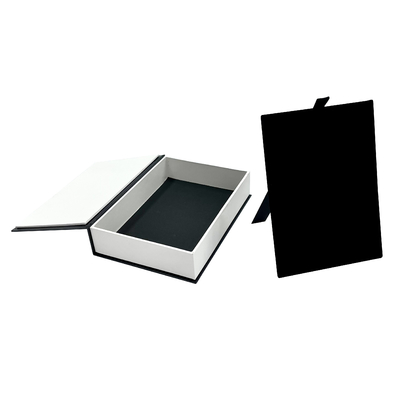 Caja de regalo magnética plegable del pendiente de la esquina de cuadrado de regalo de la caja del estilo de lujo de la literatura
