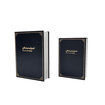 Caja de regalo magnética plegable del pendiente de la esquina de cuadrado de regalo de la caja del estilo de lujo de la literatura