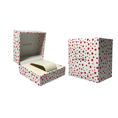 La polca Dot Wrist Watch Packaging Boxes de dos piezas quita el empaquetado del regalo de la cartulina