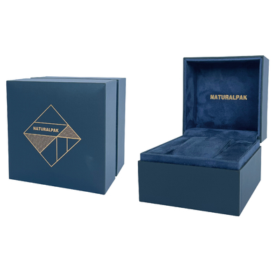 cajas de empaquetado del reloj cuadrado de la cubierta de 92*92*75m m con la almohada