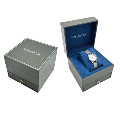 Lujo de las cajas de empaquetado del reloj de pulsera del OEM del Odm de la impresión en offset