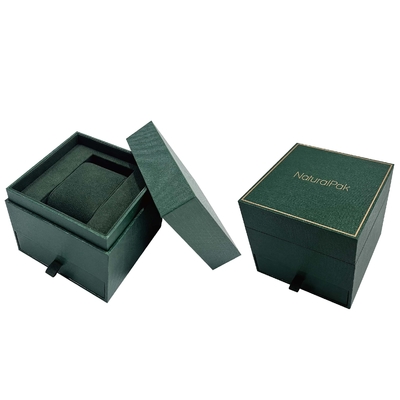 Caja de reloj personalizada de cartón rectangular Embalaje rígido
