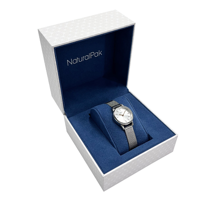 Rectángulo de empaquetado de las cajas del reloj de pulsera del ODM del OEM del papel de encargo
