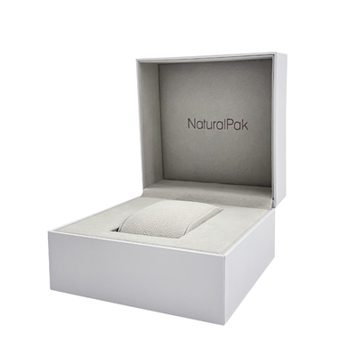 Caja de embalaje de reloj personalizado de artesanía de plástico con patrón