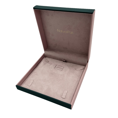 Caja de empaquetado de la esquina redonda de la joyería de lujo de la suave al tacto para el reloj del regalo