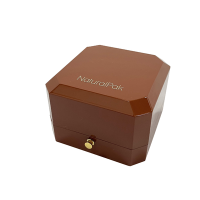 La forma del octágono rocía la caja de lujo pintada de la joyería para el anillo