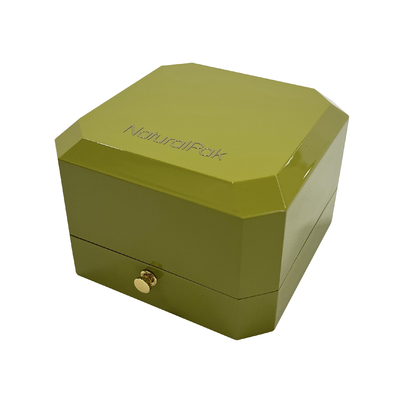El espray verde pintó forma del octágono de Ring Luxury Jewelry Case With