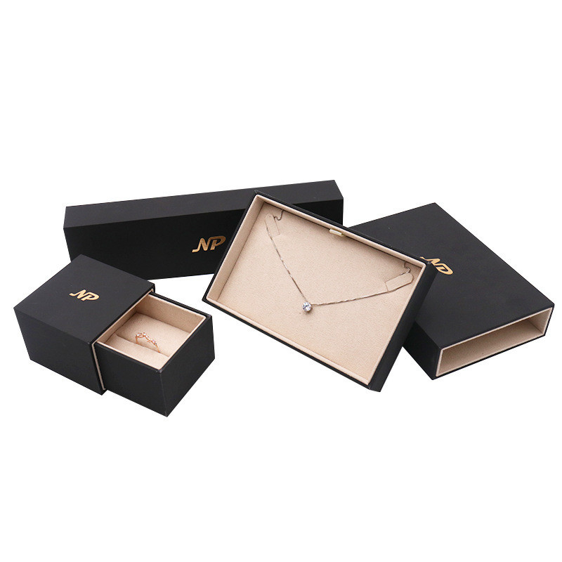Suave al tacto pendiente de encargo al por mayor del regalo del reloj de Ring Earring Bracelet Bangle Necklace de la joyería de la cartulina de la caja