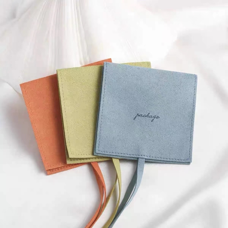 Bolsa de empaquetado de la joyería de la microfibra del color de Morandi para el regalo