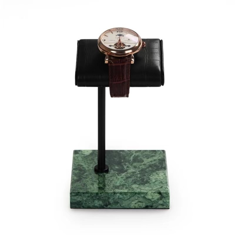 Solo soporte de exhibición de lujo del reloj del SGS del soporte del tenedor del reloj de la PU para la tienda
