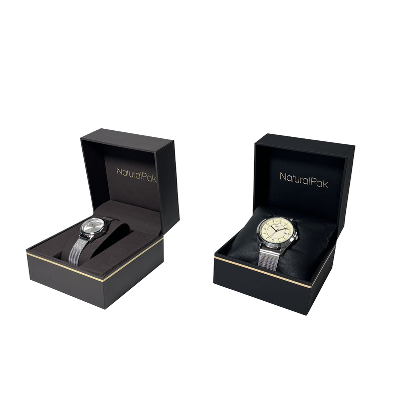 Caja que lleva 92*92*75m m del reloj de las mujeres del almacenamiento del reloj de papel portátil del estuche de viaje