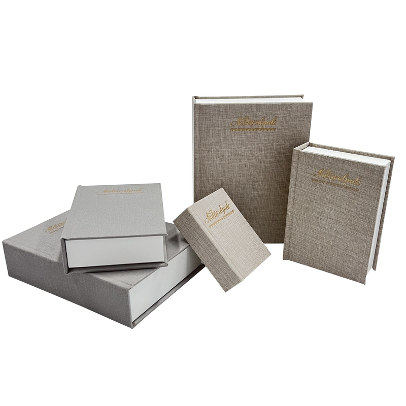 Caja de regalo magnética plegable del pendiente de la esquina de cuadrado de regalo de la caja del estilo de lujo de la literatura