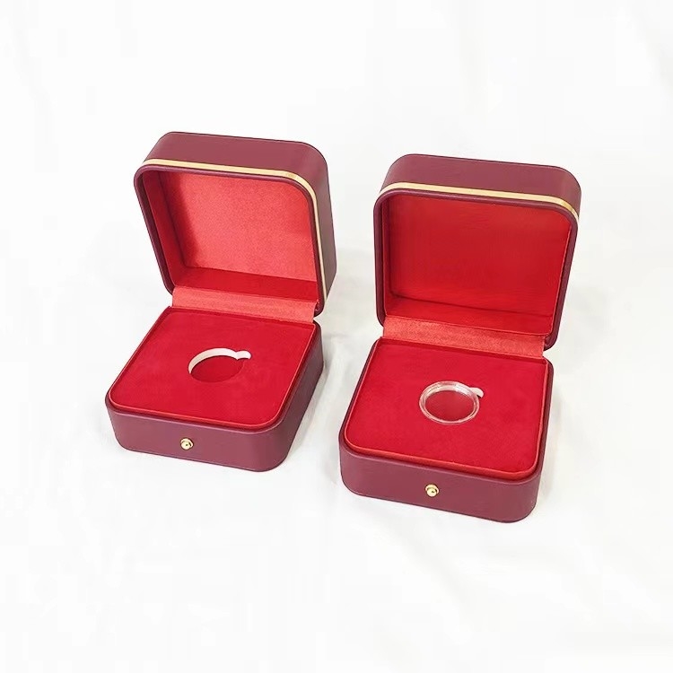 Vitrina plástica de la moneda del recuerdo de la medalla de moneda de la caja de almacenamiento de gama alta de la colección sola