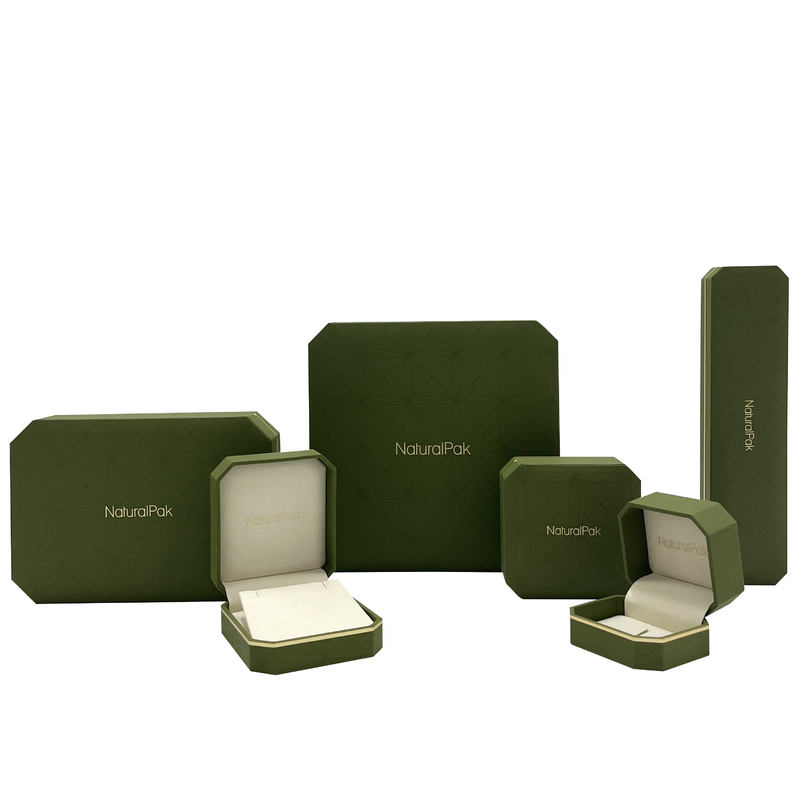 Cajas de empaquetado del octágono del reloj de lujo de la forma con la línea del oro